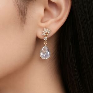 Simple & Elegant Cz Drop Earrings